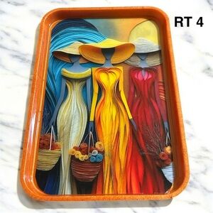 NORE’S NOVELTIES Handcrafted Decorative Trays 
10.5 X 7